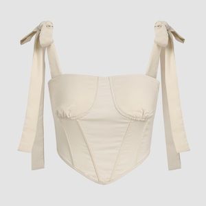 Cider Bow Straps Corset Cami